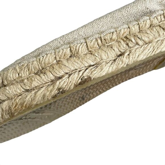 SOLUDOS Cream Slip-On Embroidered Espadrilles Smoking Slippers Sandals Loafers 8 - Picture 7 of 12
